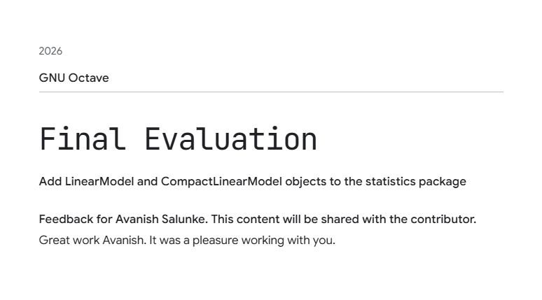 LinearModel project final state